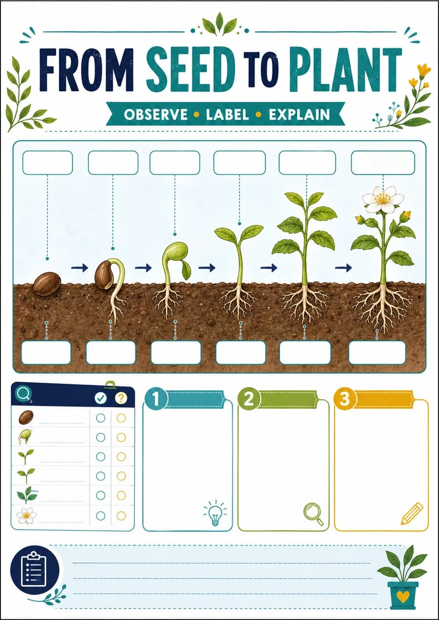From seed to plant: an observation lesson