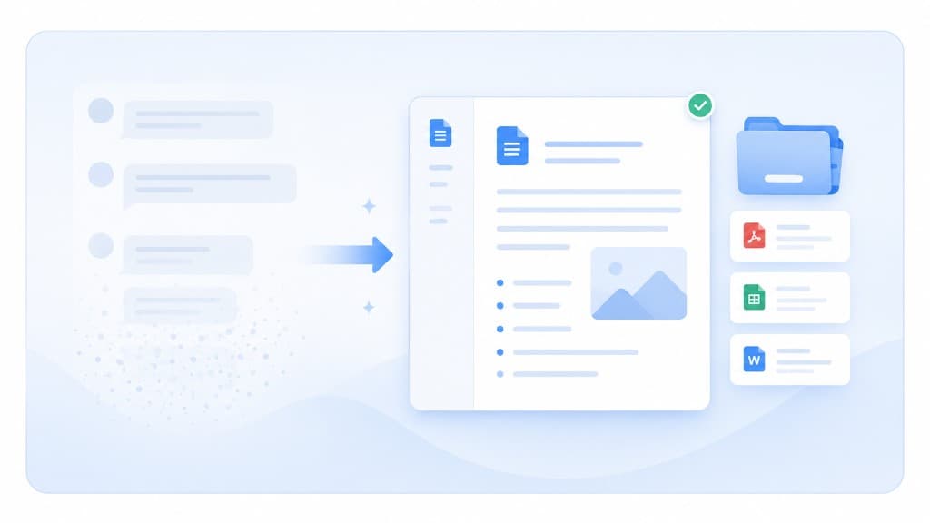 Real work—not a chat that disappears