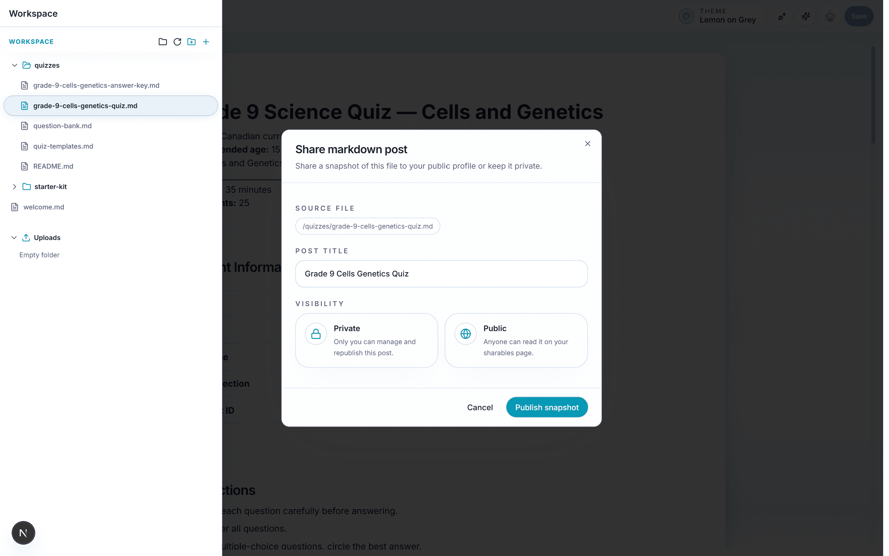 WordPilot sharing screen